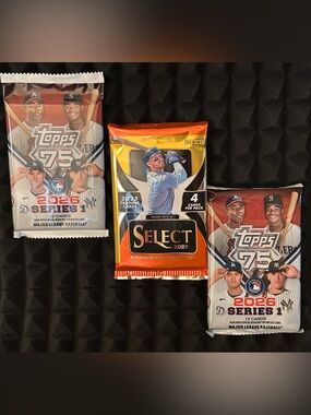Topps 2025-26 Wax Pack Set New Sealed plus bonus